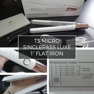 T3 single pass luxe hair straightener